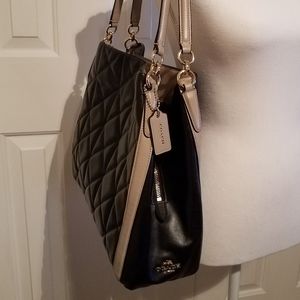 Coach Phoebe Quilted Colorblock Shoulder Bag